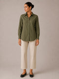 Classic Button-Up Shirt — Olive