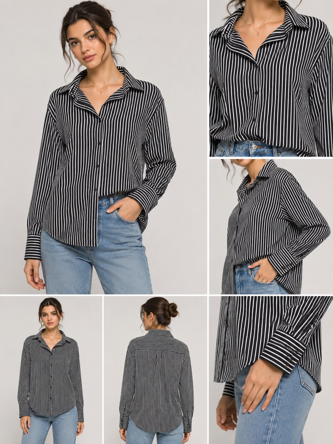 Black & White Striped Shirt