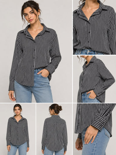 Black & White Striped Shirt